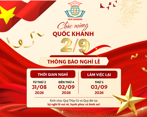 Thông báo nghỉ lễ 02/9
